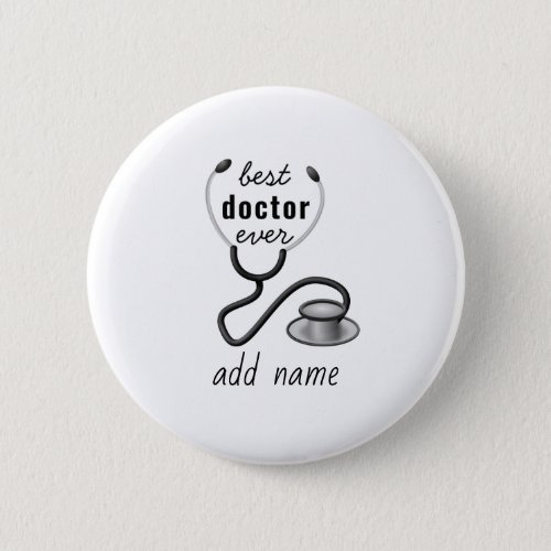 Doctor Stethoscope physician Hospital Customized Button