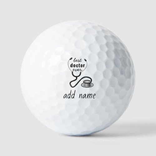 Doctor Stethoscope physician Hospital Customized Golf Balls