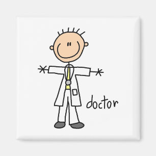 Doctor Stick Figure Magnet