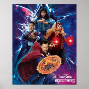 Doctor Strange & Allies Multiverse Graphic Poster