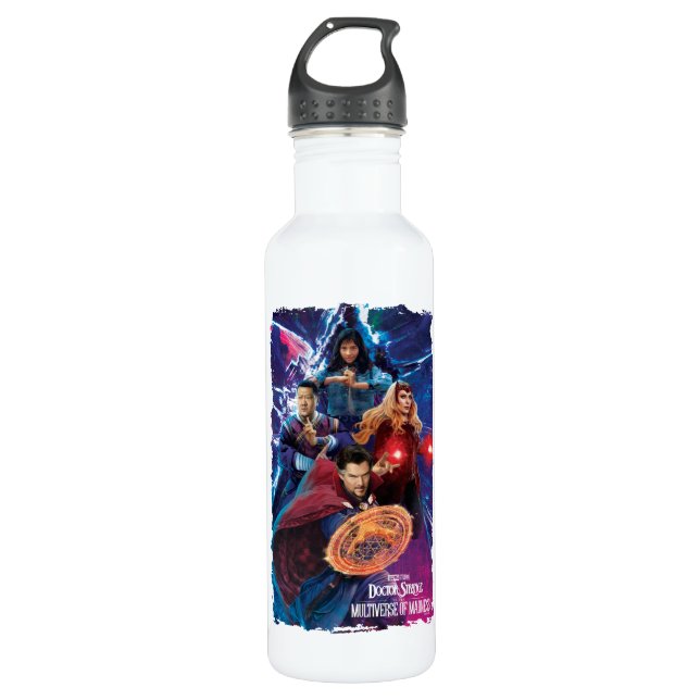 Doctor Strange & Allies Multiverse Graphic Stainless Steel Water Bottle (Front)