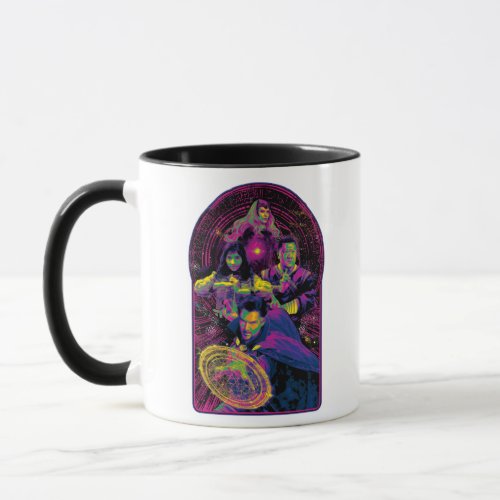 Doctor Strange  Allies Posterized Neon Graphic Mug