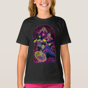 Doctor Strange & Allies Posterized Neon Graphic T-Shirt