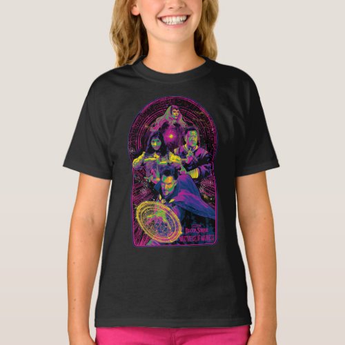 Doctor Strange  Allies Posterized Neon Graphic T_Shirt