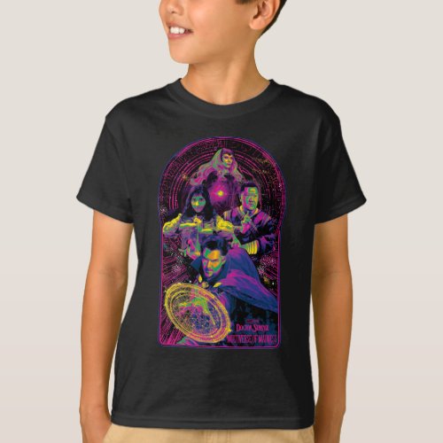 Doctor Strange  Allies Posterized Neon Graphic T_Shirt