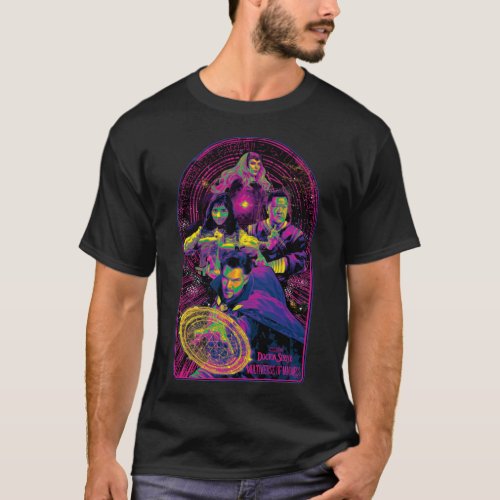 Doctor Strange  Allies Posterized Neon Graphic T_Shirt