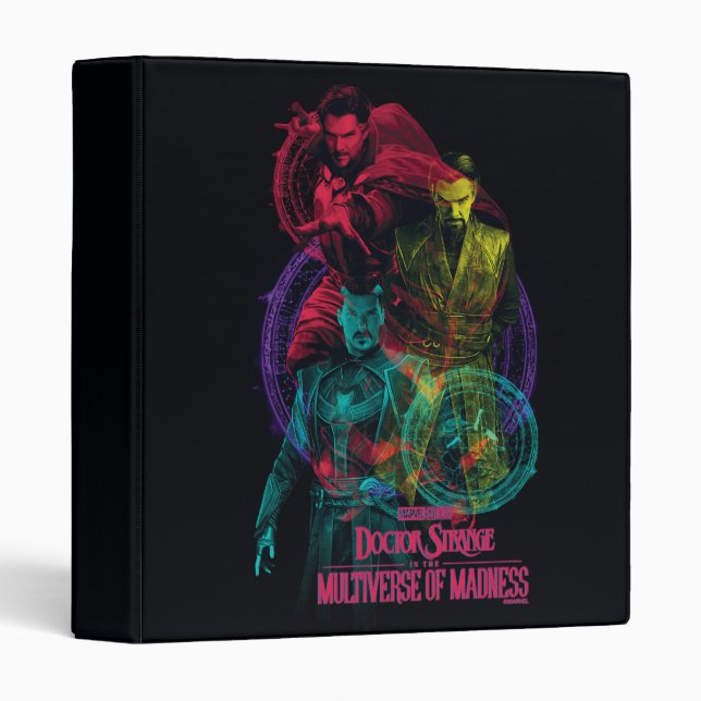 Doctor Strange Alternates Overlapping Graphic 3 Ring Binder (Front/Spine)