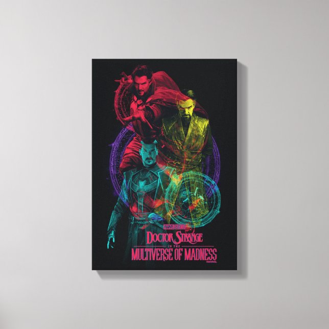 Doctor Strange Alternates Overlapping Graphic Canvas Print (Front)