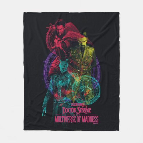 Doctor Strange Alternates Overlapping Graphic Fleece Blanket