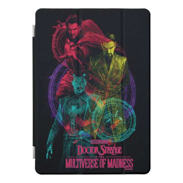 Doctor Strange Alternates Overlapping Graphic iPad Pro Cover (Front)