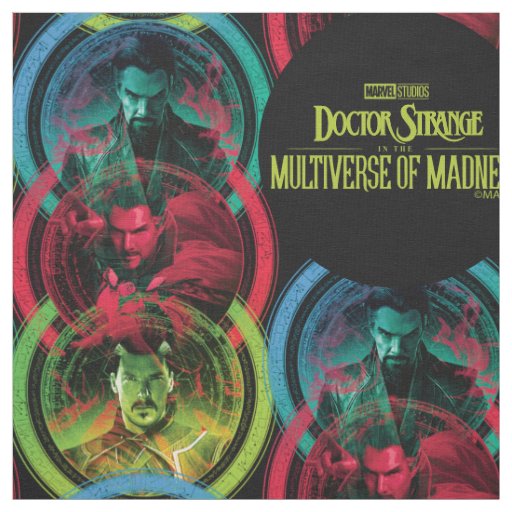 Doctor Strange Alternates Vertical Graphic Fabric