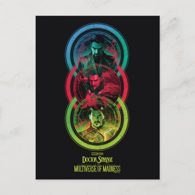 Doctor Strange Alternates Vertical Graphic Postcard (Front)