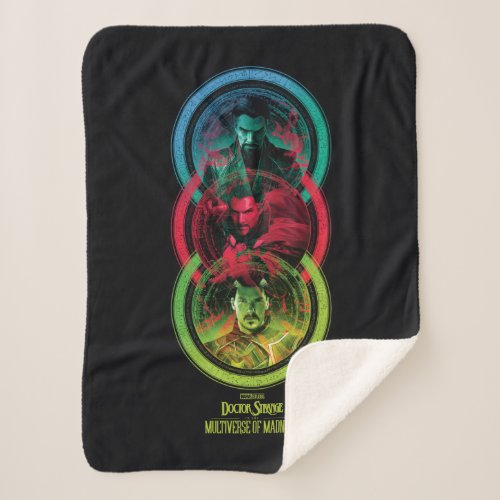 Doctor Strange Alternates Vertical Graphic Sherpa Blanket