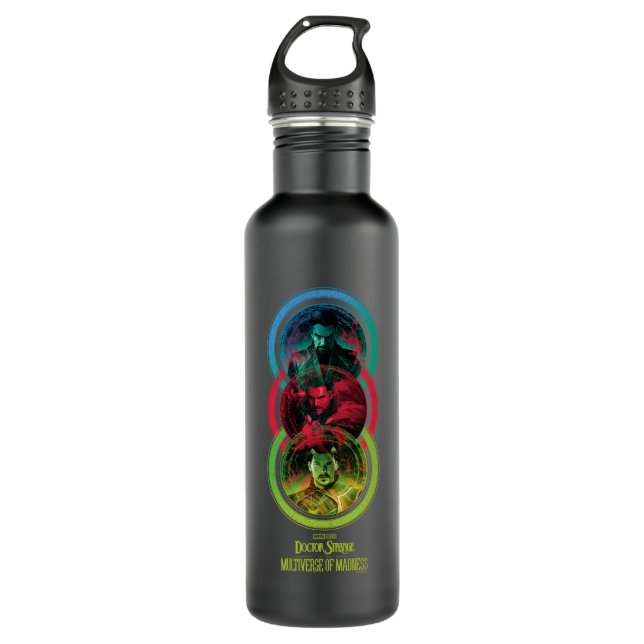 Doctor Strange Alternates Vertical Graphic Stainless Steel Water Bottle (Front)