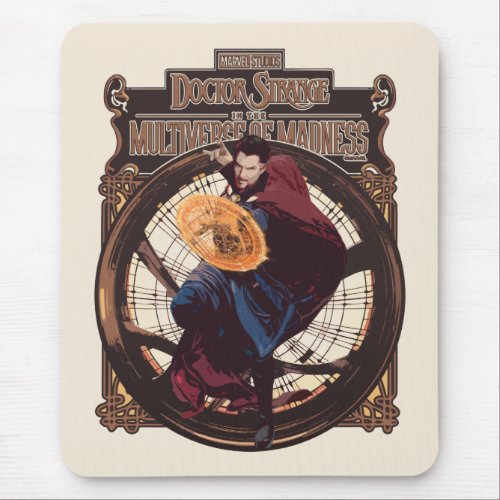 Doctor Strange Art Nouveau Illustration Mouse Pad