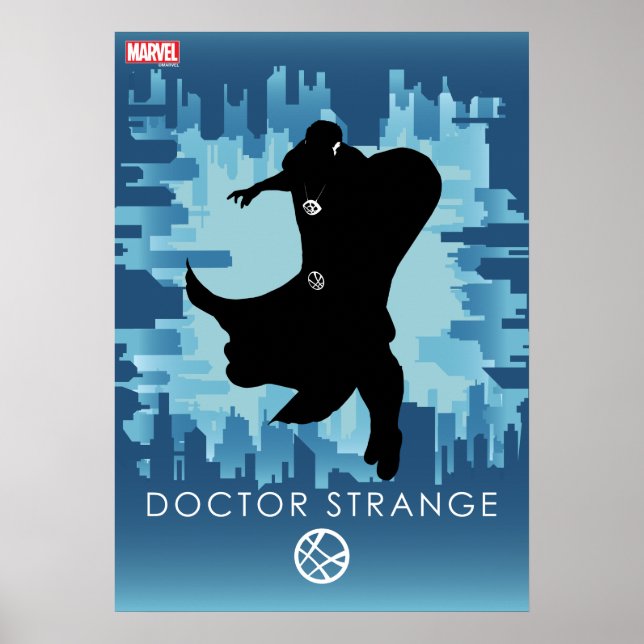 Doctor Strange Heroic Silhouette Poster (Front)