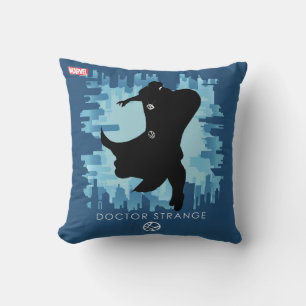 Doctor Strange Heroic Silhouette Throw Pillow
