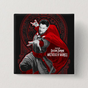 Doctor Strange Mystic Art Nouveau Graphic Button