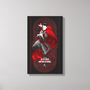 Doctor Strange Mystic Art Nouveau Graphic Canvas Print