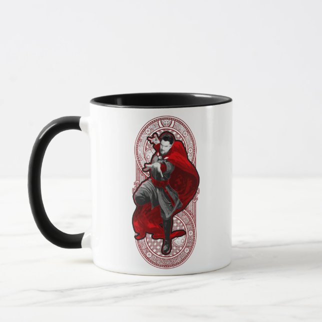 Doctor Strange Mystic Art Nouveau Graphic Mug (Left)