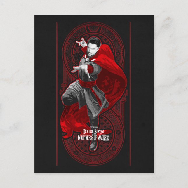 Doctor Strange Mystic Art Nouveau Graphic Postcard (Front)