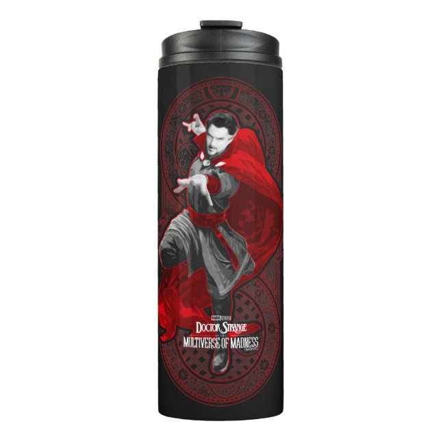 Doctor Strange Mystic Art Nouveau Graphic Thermal Tumbler (Front)