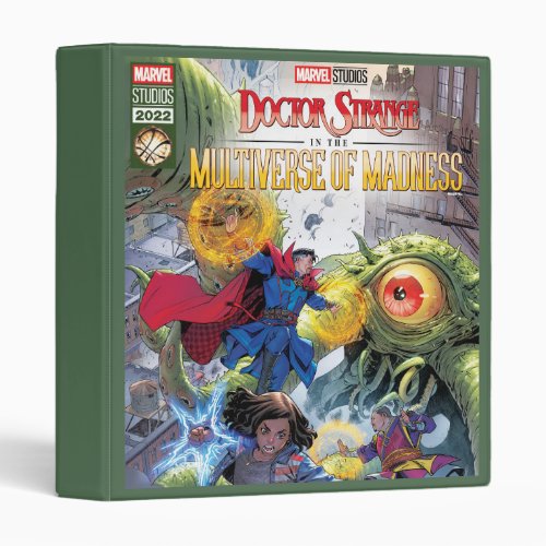 Doctor Strange Vs Gargantos Homage Comic Cover 3 Ring Binder