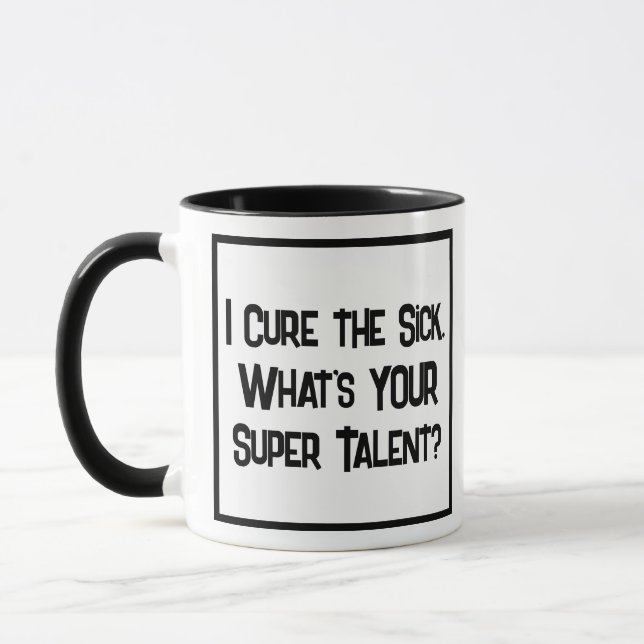 Doctor Super Talent. Two Tone Coffee Mug (Left)