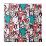 Doctor &amp; Surgeon Pattern Ceramic Tile