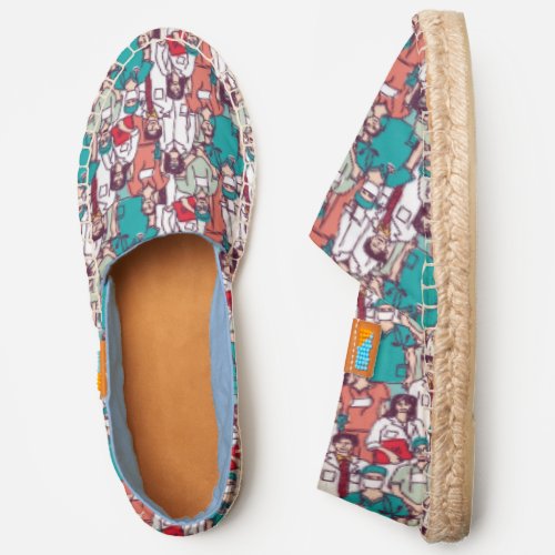 Doctor  Surgeon Pattern Espadrilles