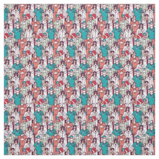 Doctor & Surgeon Pattern Fabric
