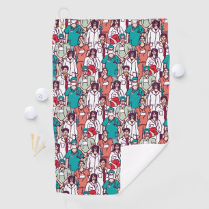 Doctor & Surgeon Pattern Golf Towel