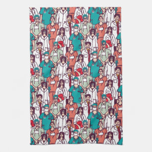 Doctor & Surgeon Pattern Kitchen Towel