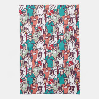 Doctor & Surgeon Pattern Kitchen Towel