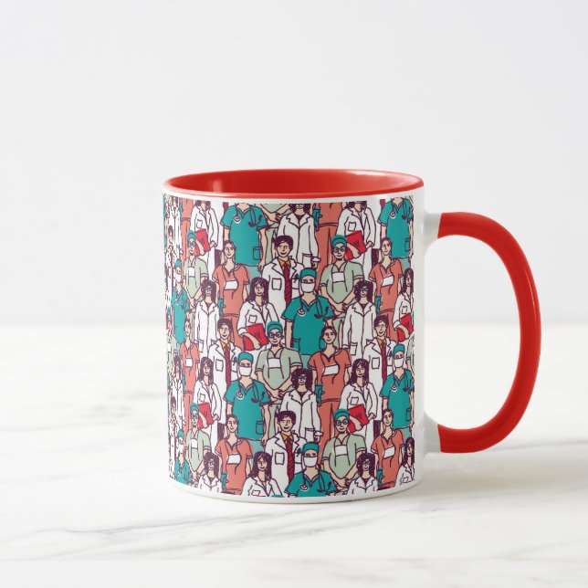 Doctor & Surgeon Pattern Mug (Right)