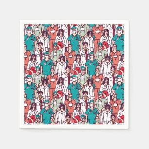 Doctor & Surgeon Pattern Napkins