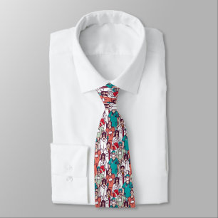 Doctor & Surgeon Pattern Neck Tie