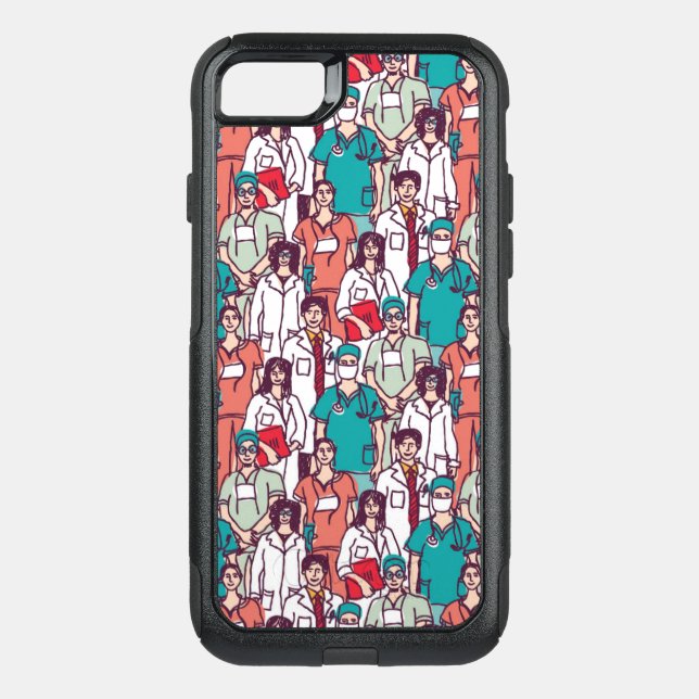 Doctor & Surgeon Pattern Otterbox iPhone Case (Back)