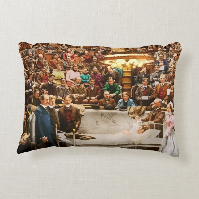 Doctor - Surgeon - Practice makes perfect 1900 Accent Pillow (Back)