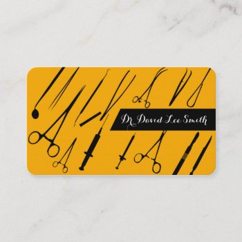 Doctor / Surgeon / Surgeon Assistant Business Card by AmazingDesignStore at Zazzle
