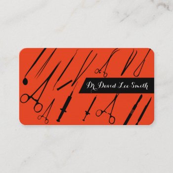 Doctor / Surgeon / Surgeon Assistant Business Card by AmazingDesignStore at Zazzle
