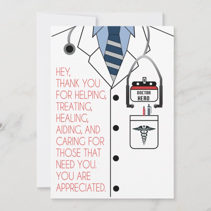 5 x 7 Woman Doctor Thank You Card Thank You Doctor Medical Thank You Doctor Gift Doctor Card Doctor Cards Doctor Birthday