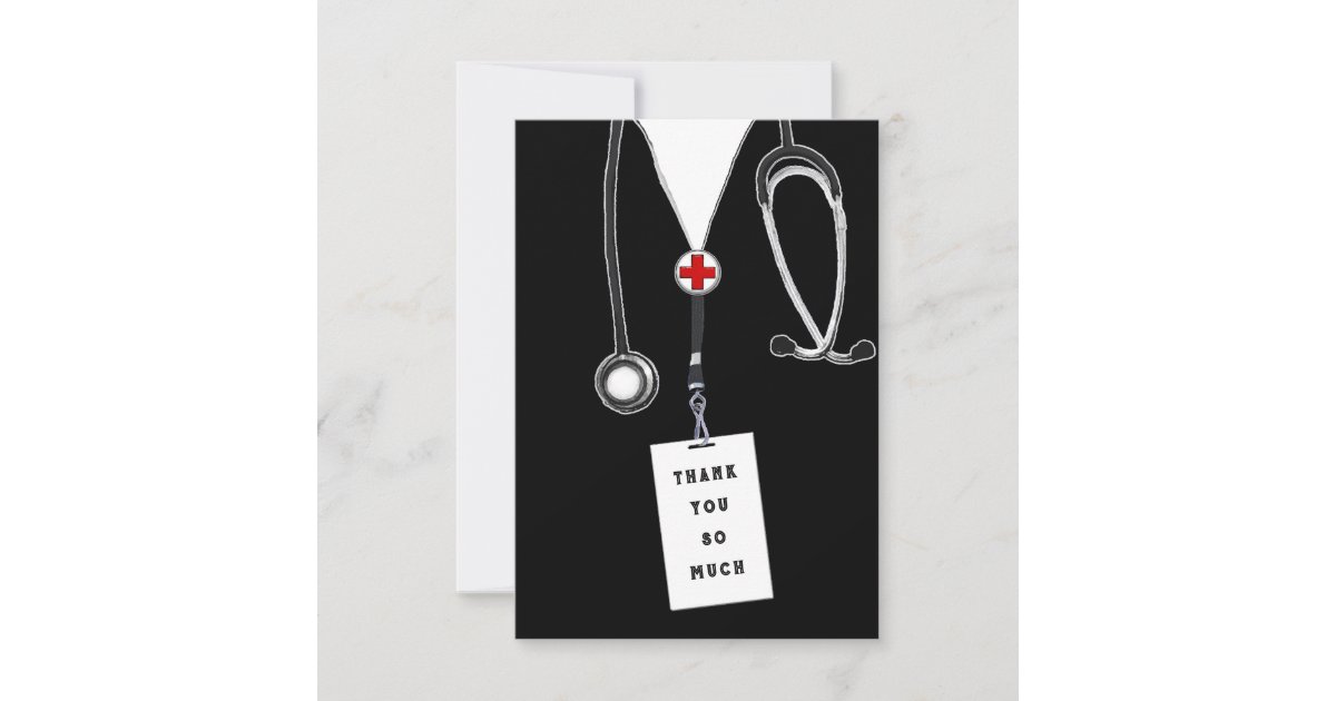 Doctor Thank You Card | Zazzle