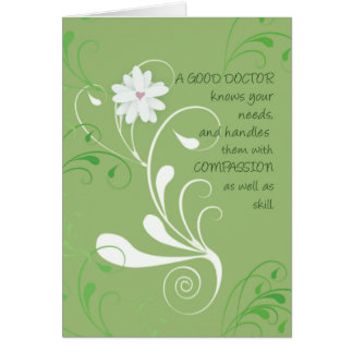 Unique 100 Thank You Doctor Card