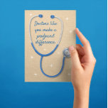 Doctor Thanks You Make A Profound Difference Card at Zazzle