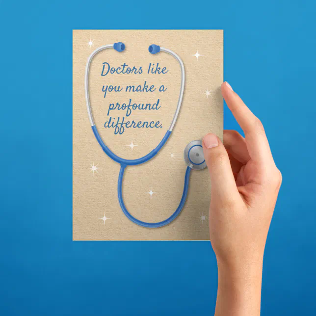 Doctor Thanks You Make a Profound Difference Card | Zazzle