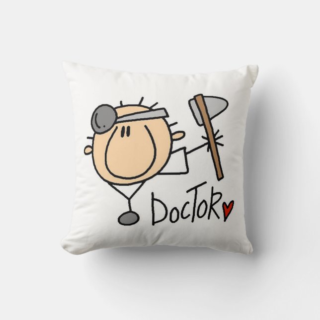 Doctor Throw Pillow (Front)