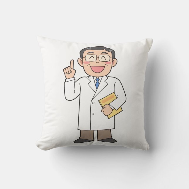 Doctor Throw Pillow (Front)
