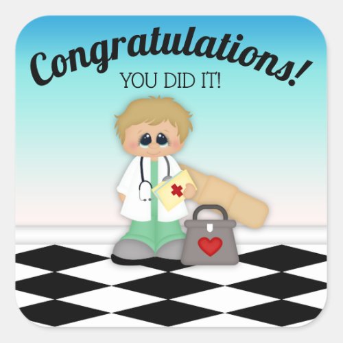 Doctor Visit Congratulations Kids Sticker