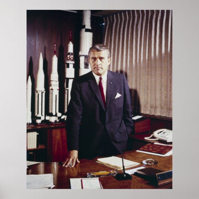 Doctor Wernher von Braun Father of Rocket Science Poster (Front)